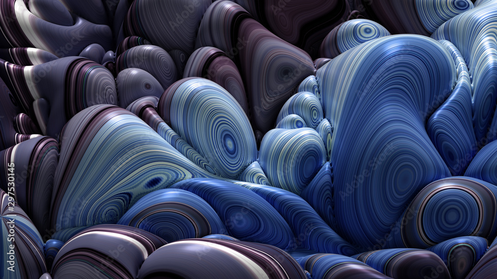 Fototapeta premium Soft, nice abstract background in bright colors. 3d illustration, 3d rendering.