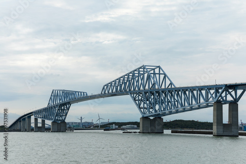 (東京都ｰ湾岸風景)曇り空と東京ゲートブリッジ２