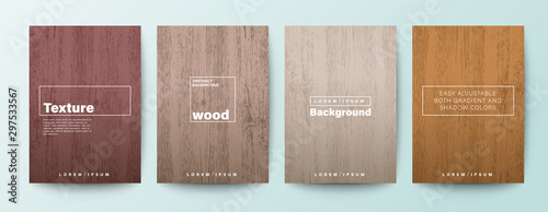 Set of wood texture background. Wooden board background for Brochure, Flyer, Poster, leaflet, Annual report, Book cover, Banner, Presentation, Website, App, wallpaper. photo