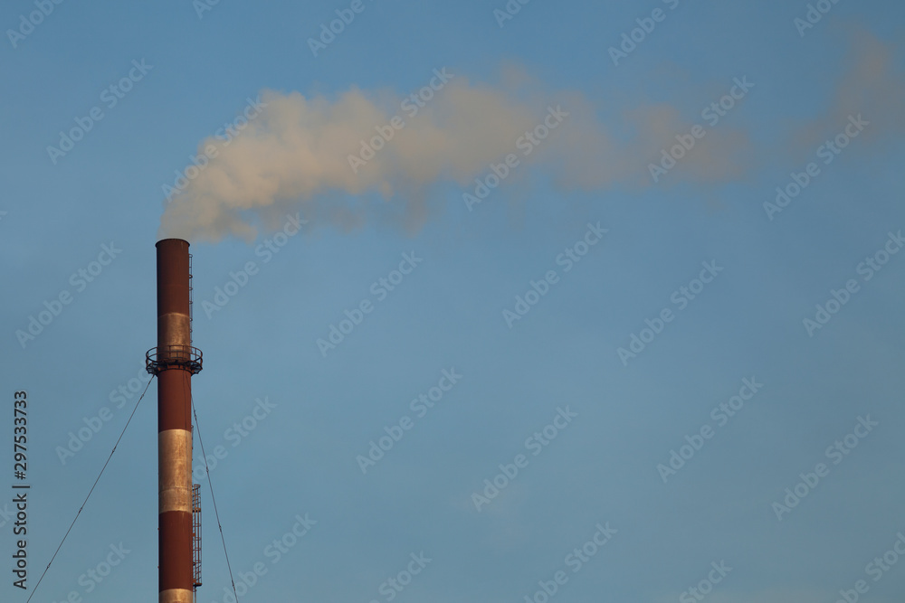 Smokestack against the sky Smokestack against the sky