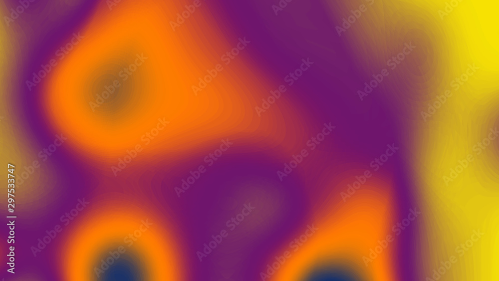 Naklejka premium Blurred multicolored background abstraction with yellow orange and purple.