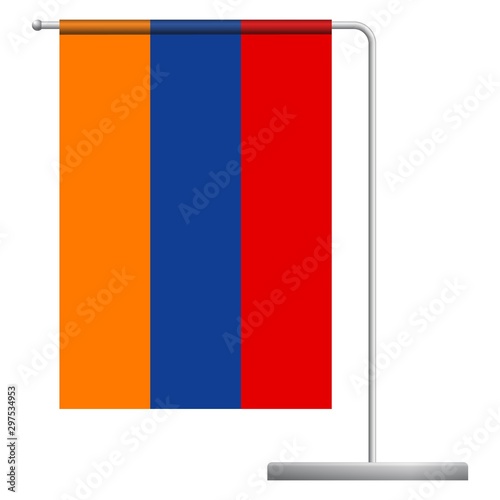 Free Download armenia flag on pole icon - GFXLoad