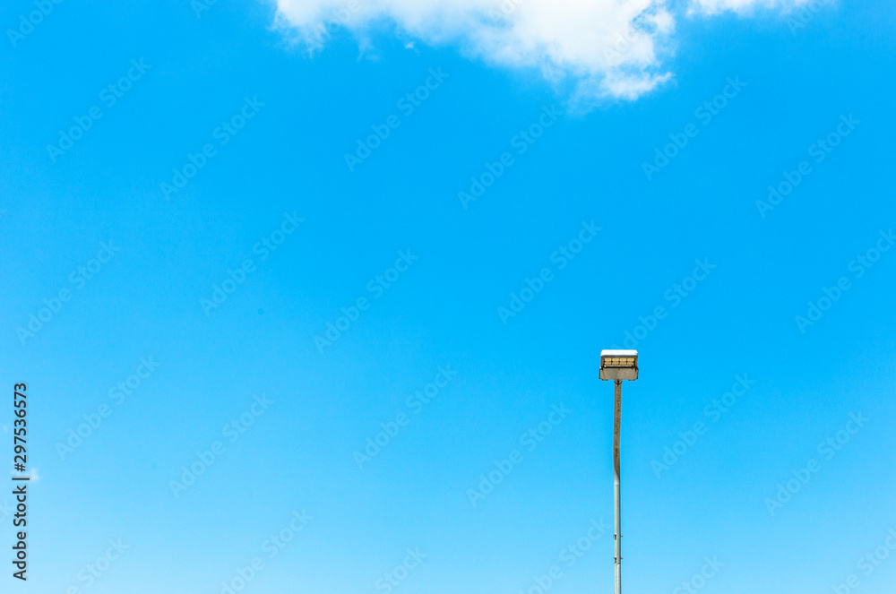 street light on the blue sky street light on the blue sky