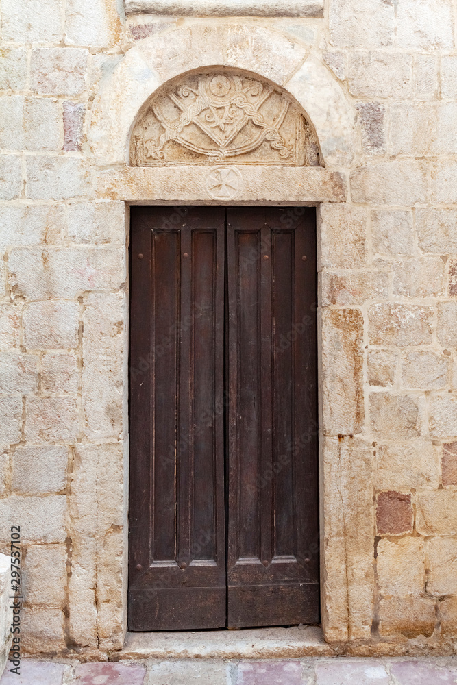 old door in the wall, fortress, Montenegro