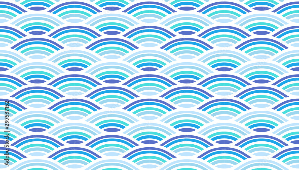 Water wave seamless pattern Water wave seamless pattern