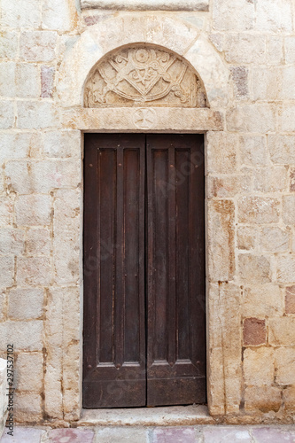 old door in the wall, fortress, Montenegro