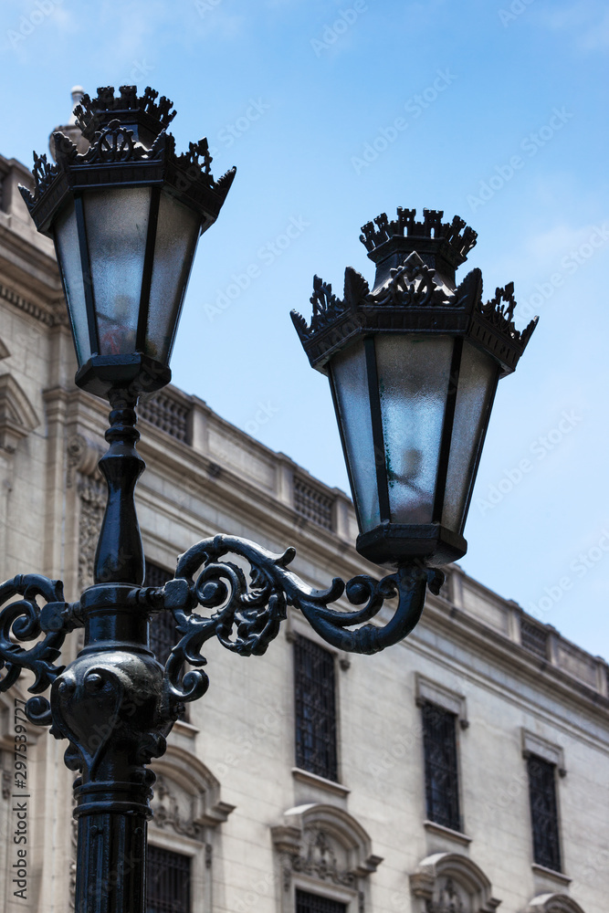 street lamp in city