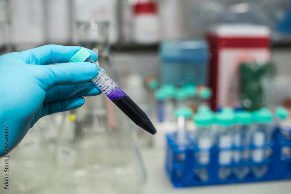 scientist in laboratory with test tubes scientist in laboratory with test tubes