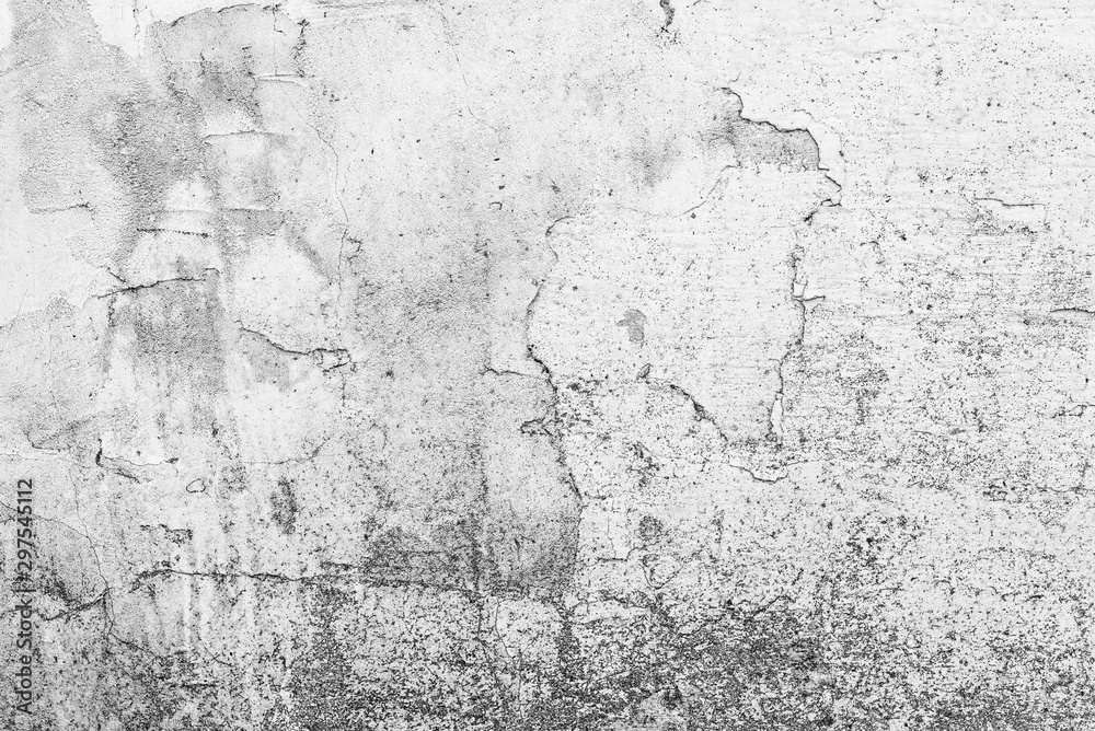 Texture of a concrete wall with cracks and scratches which can be used as a background