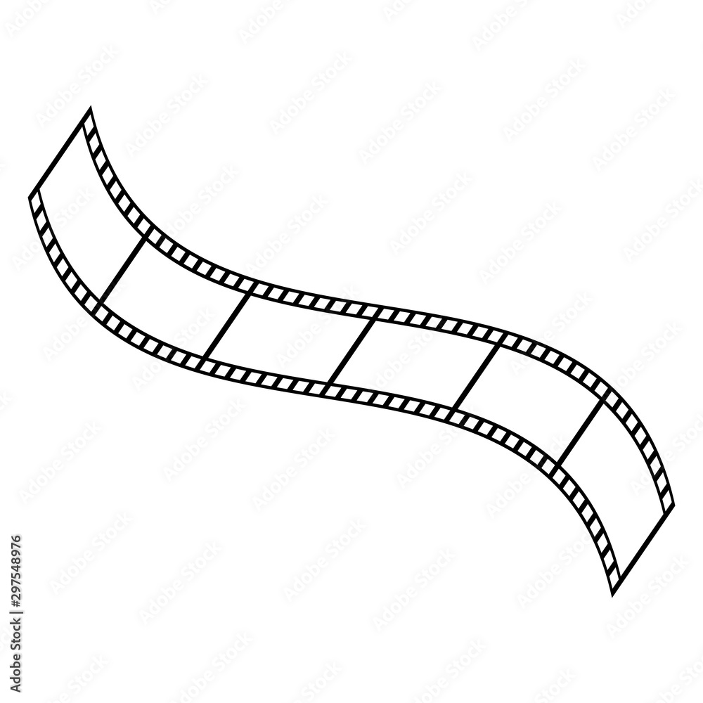 Film strip vector icon. Design vector illustration