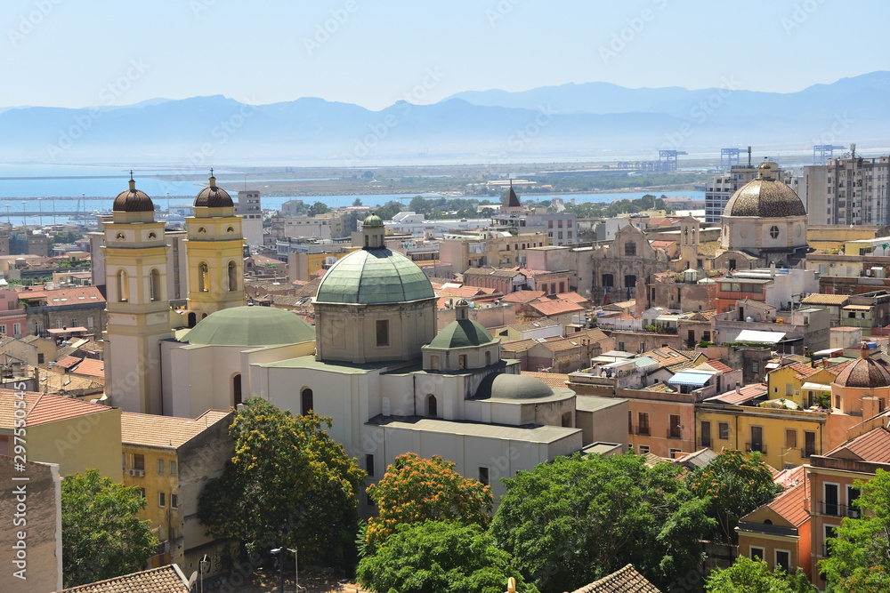 Panorama miasta Cagliari Sardynia