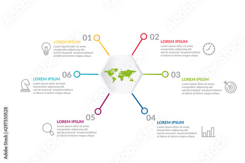 infographic flow chart design . business infographic concept for presentations, banner, workflow layout, process diagram, flow chart and how it work
