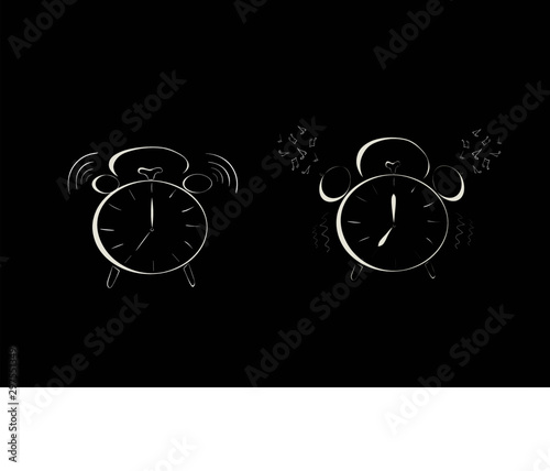 alarm clock set