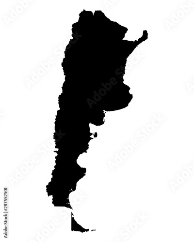 Karte von Argentinien