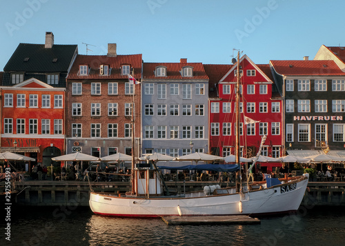 Nyhavn in Copenhagen Denmark
