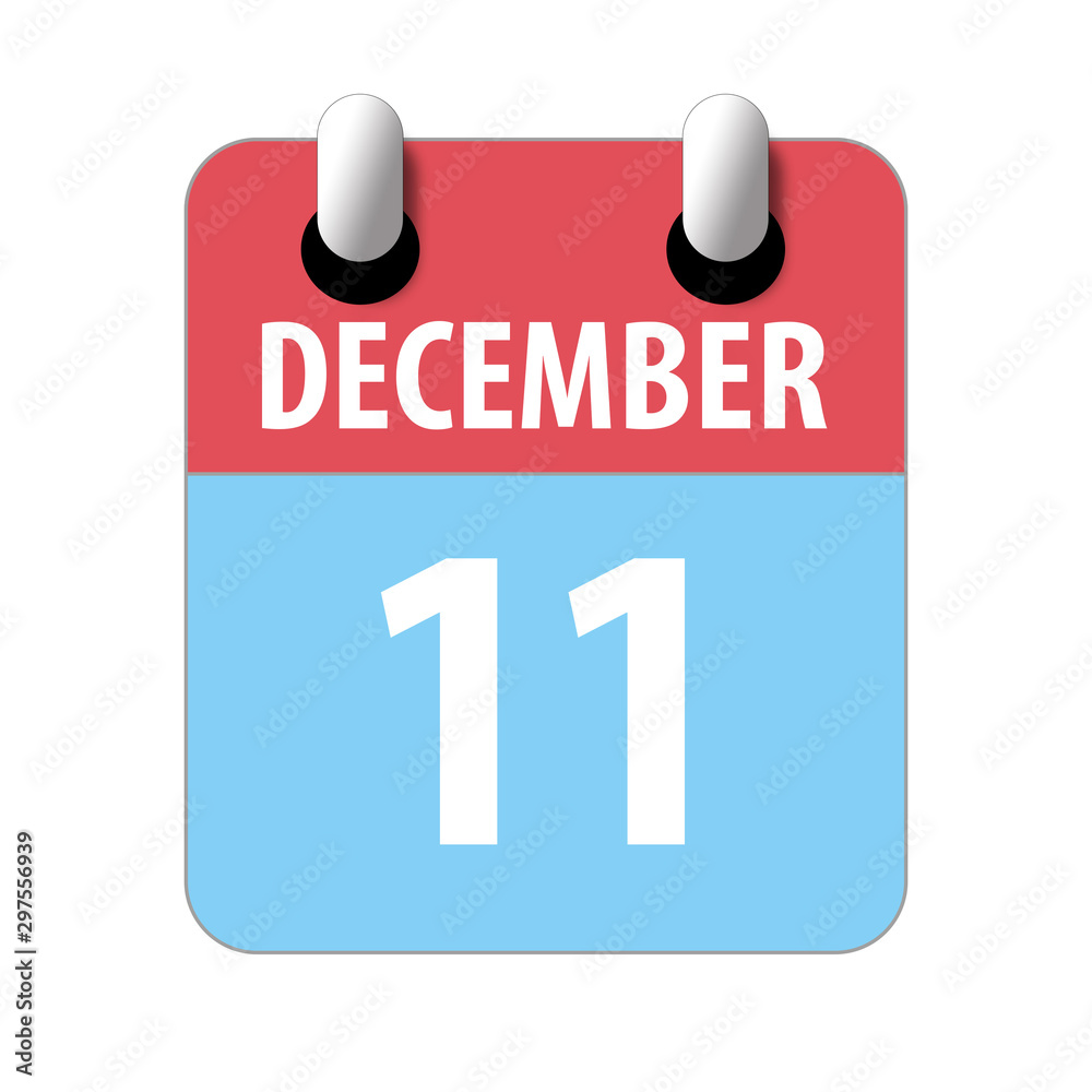 december 11th. Day 11 of month,Simple calendar icon on white background. Planning. Time management. Set of calendar icons for web design. winter month, day of the year concept december 11th. Day 11 of month,Simple calendar icon on white background. Planning. Time management. Set of calendar icons for web design. winter month, day of the year concept