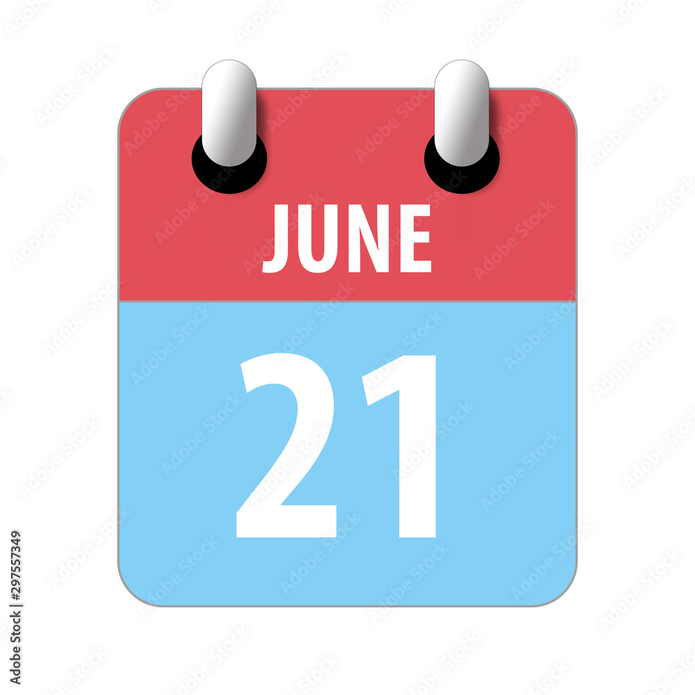 june 21st. Day 20 of month,Simple calendar icon on white background. Planning. Time management. Set of calendar icons for web design. summer month, day of the year concept june 21st. Day 20 of month,Simple calendar icon on white background. Planning. Time management. Set of calendar icons for web design. summer month, day of the year concept