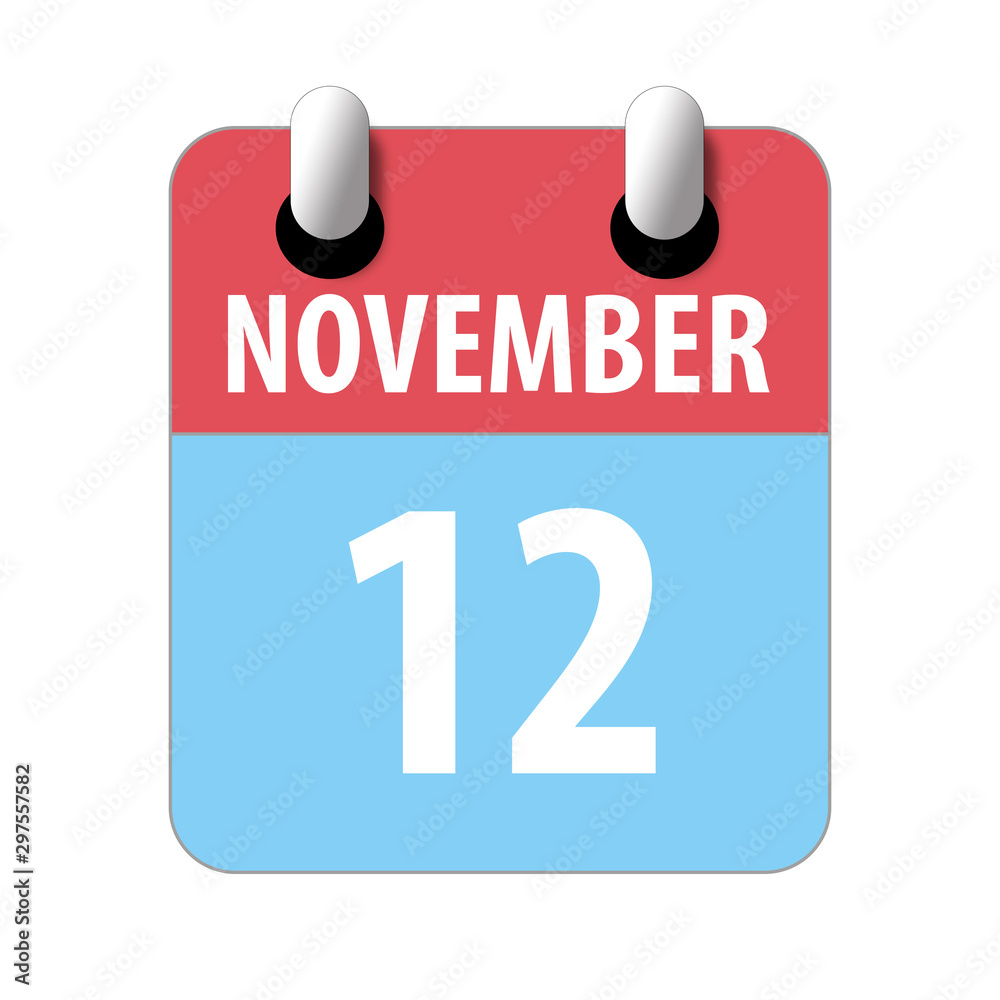 november 12th. Day 12 of month,Simple calendar icon on white background. Planning. Time management. Set of calendar icons for web design. autumn month, day of the year concept november 12th. Day 12 of month,Simple calendar icon on white background. Planning. Time management. Set of calendar icons for web design. autumn month, day of the year concept