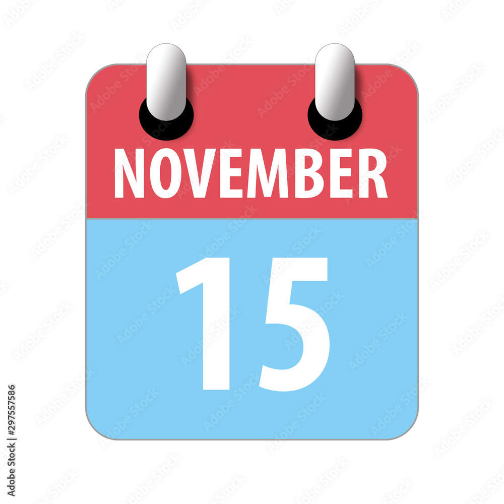 november 15th. Day 15 of month,Simple calendar icon on white background. Planning. Time management. Set of calendar icons for web design. autumn month, day of the year concept november 15th. Day 15 of month,Simple calendar icon on white background. Planning. Time management. Set of calendar icons for web design. autumn month, day of the year concept