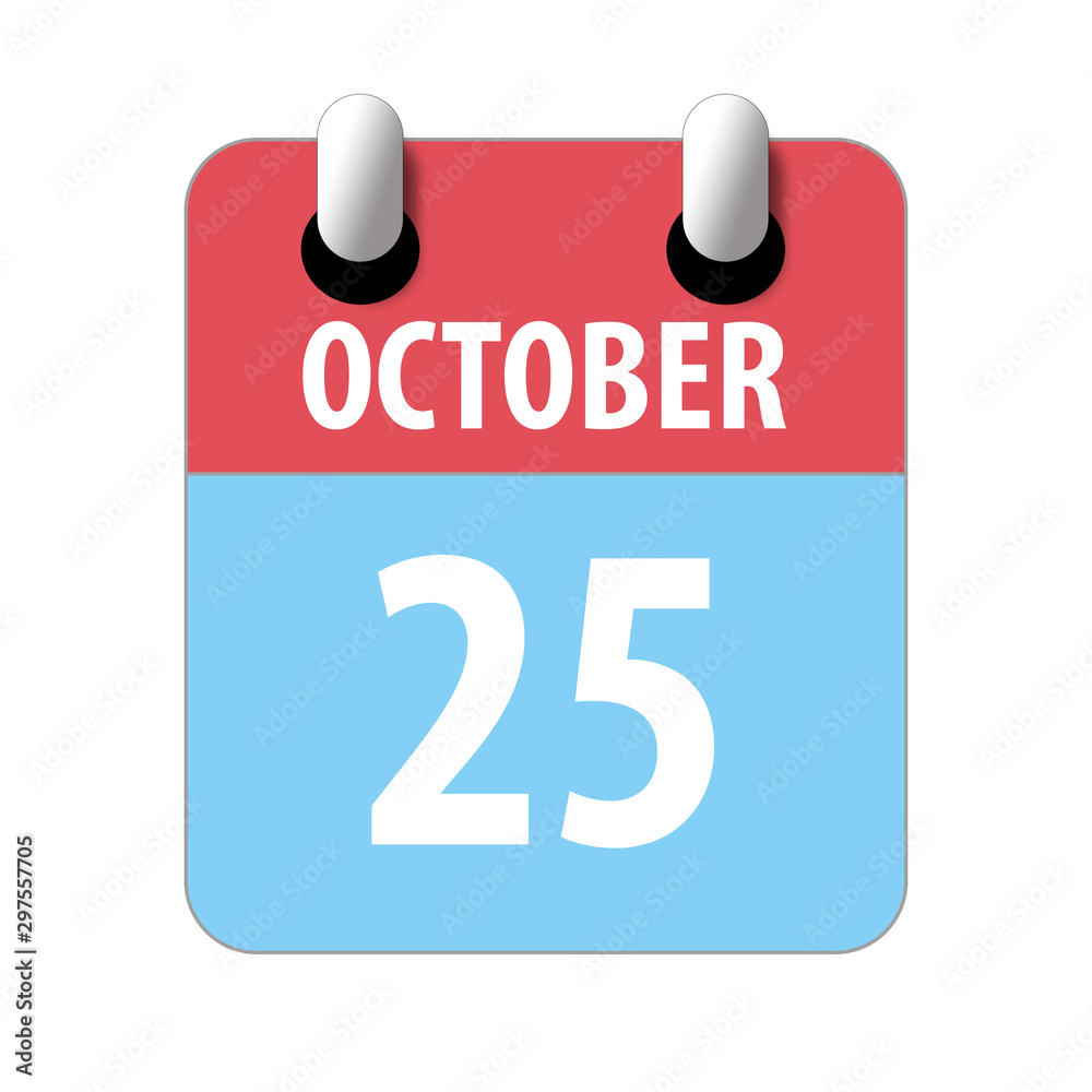 october 25th. Day 25 of month,Simple calendar icon on white background. Planning. Time management. Set of calendar icons for web design. autumn month, day of the year concept october 25th. Day 25 of month,Simple calendar icon on white background. Planning. Time management. Set of calendar icons for web design. autumn month, day of the year concept