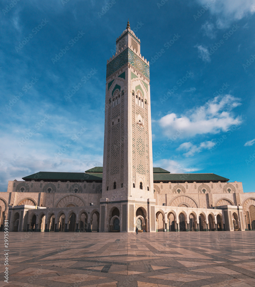 View of Hassan II mosque against sky - Casablanca, Morocco