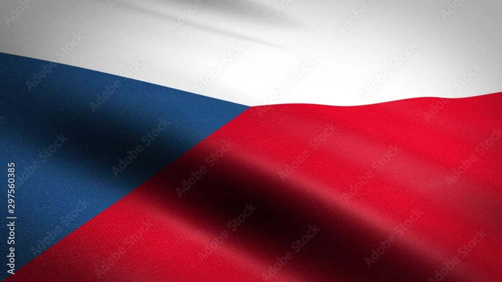 Czech Republic Flag Closeup Loop - waving flag with highly detailed fabric texture seamless loop video. Seamless loop with highly detailed fabric texture. Loop ready in HD resolution 1080p 60fps Czech Republic Flag Closeup Loop - waving flag with highly detailed fabric texture seamless loop video. Seamless loop with highly detailed fabric texture. Loop ready in HD resolution 1080p 60fps