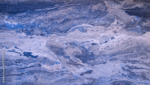 Marbled blue abstract background. Liquid marble pattern.