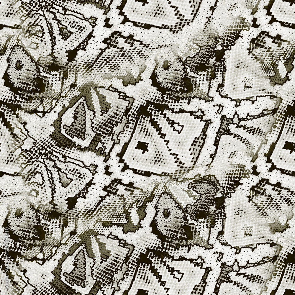 Seamless abstract pattern. Genuine snake skin in gray and black. Seamless abstract pattern. Genuine snake skin in gray and black.