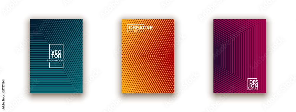 Halftone dots cover page layouts design. Flat geometric backgrounds. Party posters set with radial halftone dots gradient texture. Music flyer frame templates. Retro cover pages. Halftone dots cover page layouts design. Flat geometric backgrounds. Party posters set with radial halftone dots gradient texture. Music flyer frame templates. Retro cover pages.