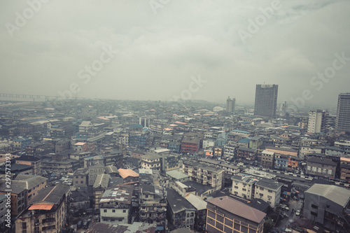 aerial view of Marina, Lagos, Nigeria