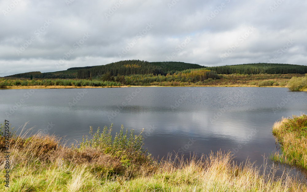 Welsh lake in the mountains near Aberystwyth