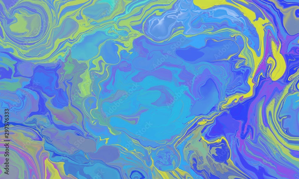 Abstract marble pattern. Aqua ink painting on water