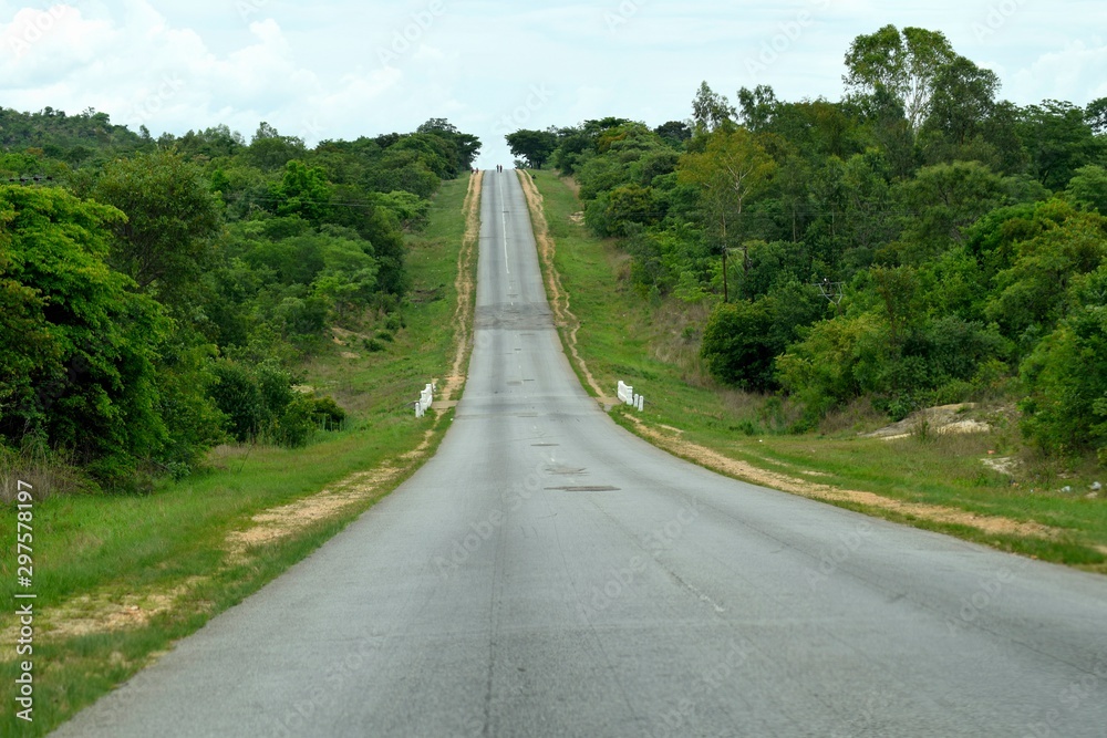 0pen highway road in soutj africa