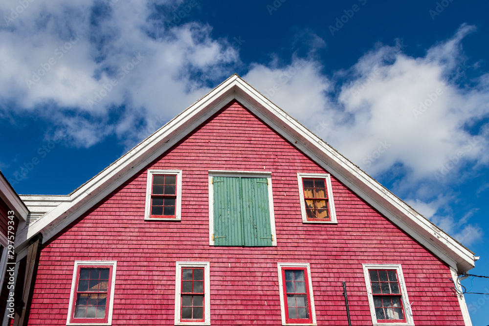 Red building in Lunenburg, Nova Scotia Red building in Lunenburg, Nova Scotia