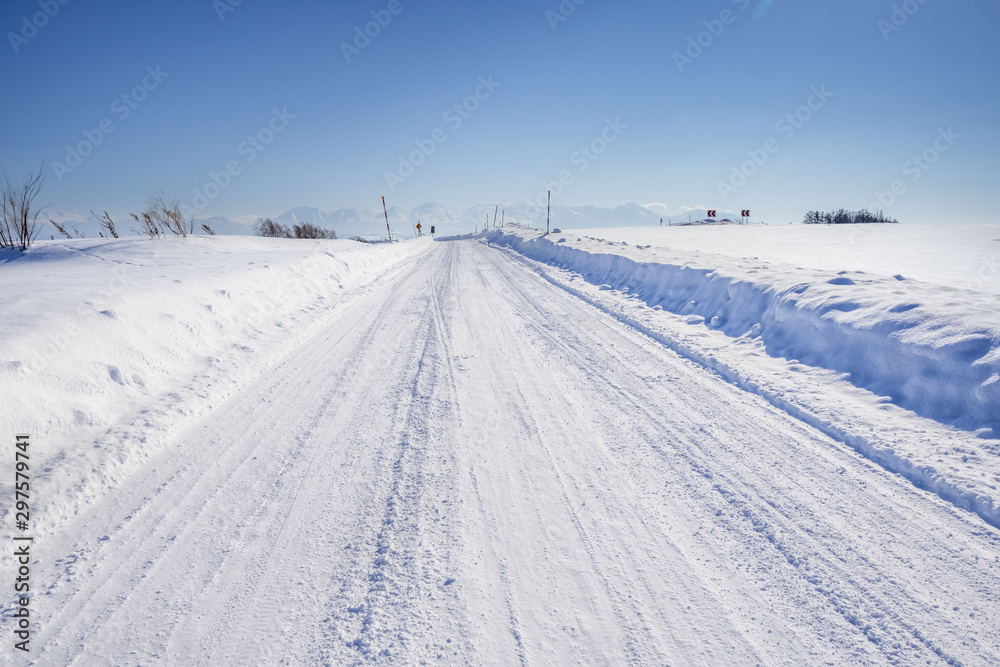 北海道の雪景色