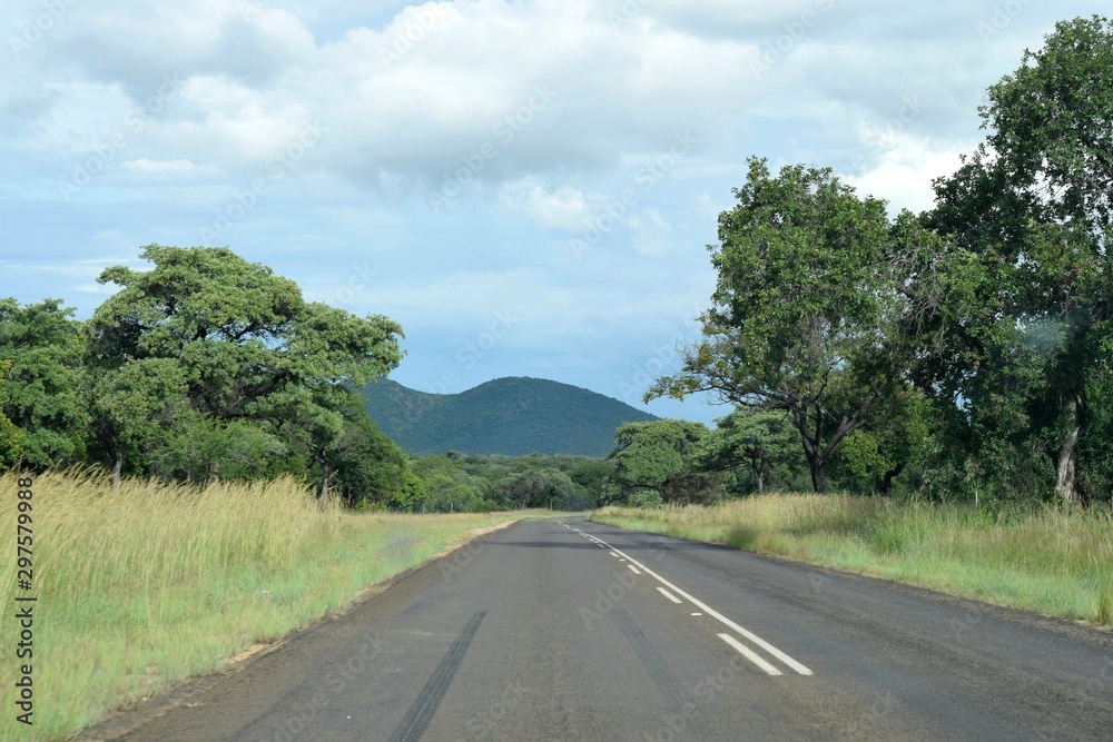 Fototapeta premium open road highway in africa