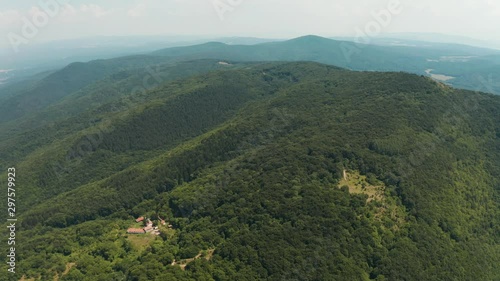 Aerial view of the Poluvrak mountain at Lozen, Bulgaria photo