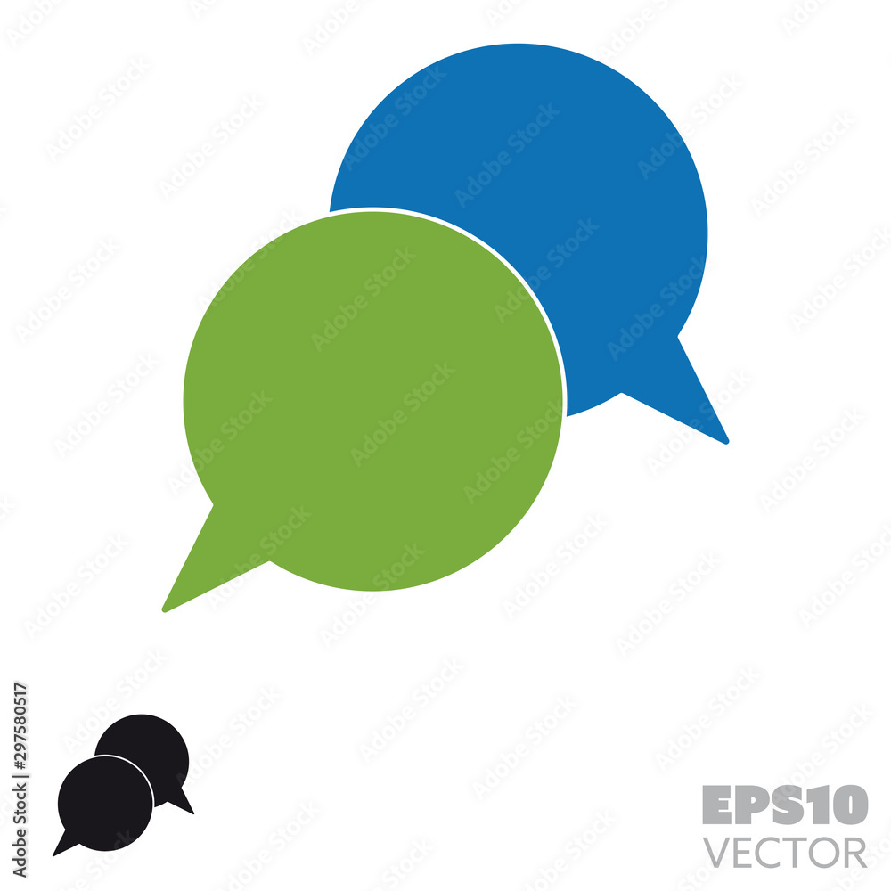 Speech bubbles dialog symbol vector glyph icon Speech bubbles dialog symbol vector glyph icon