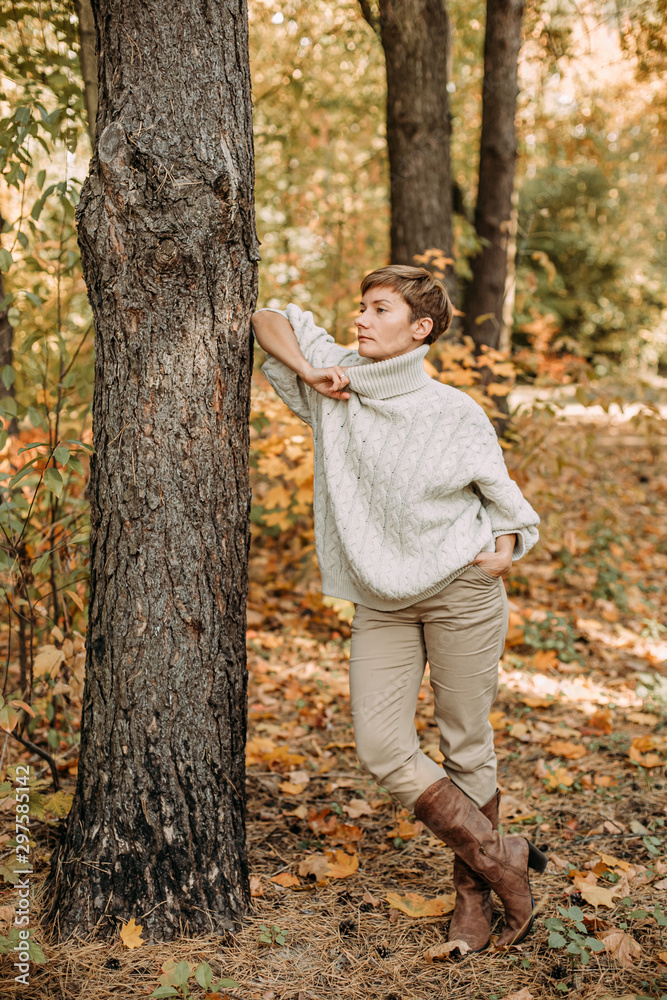 autumn yellow leaf fall conceptual girl park autumn yellow leaf fall conceptual girl park