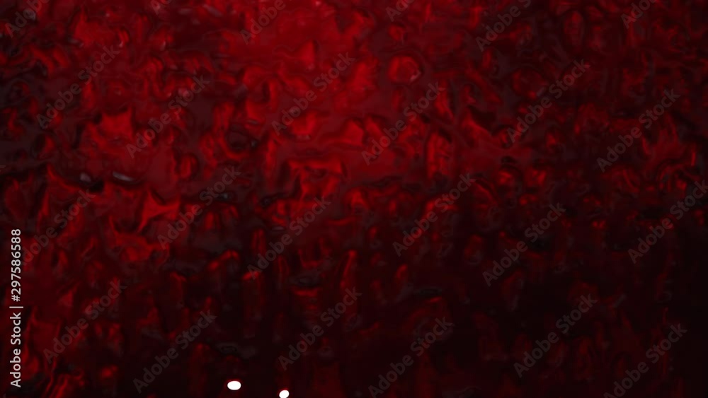 Blood dripping down along the screen transition on white with alpha channel included.