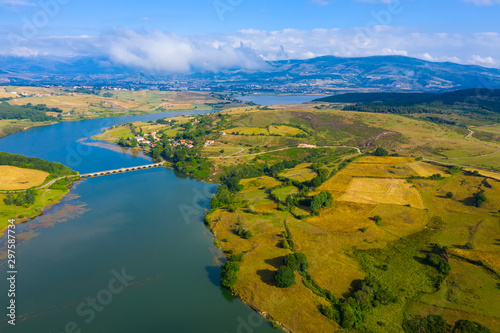 Scenic view of Ebro river