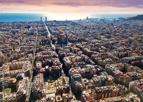 Panoramic view of Barcelona