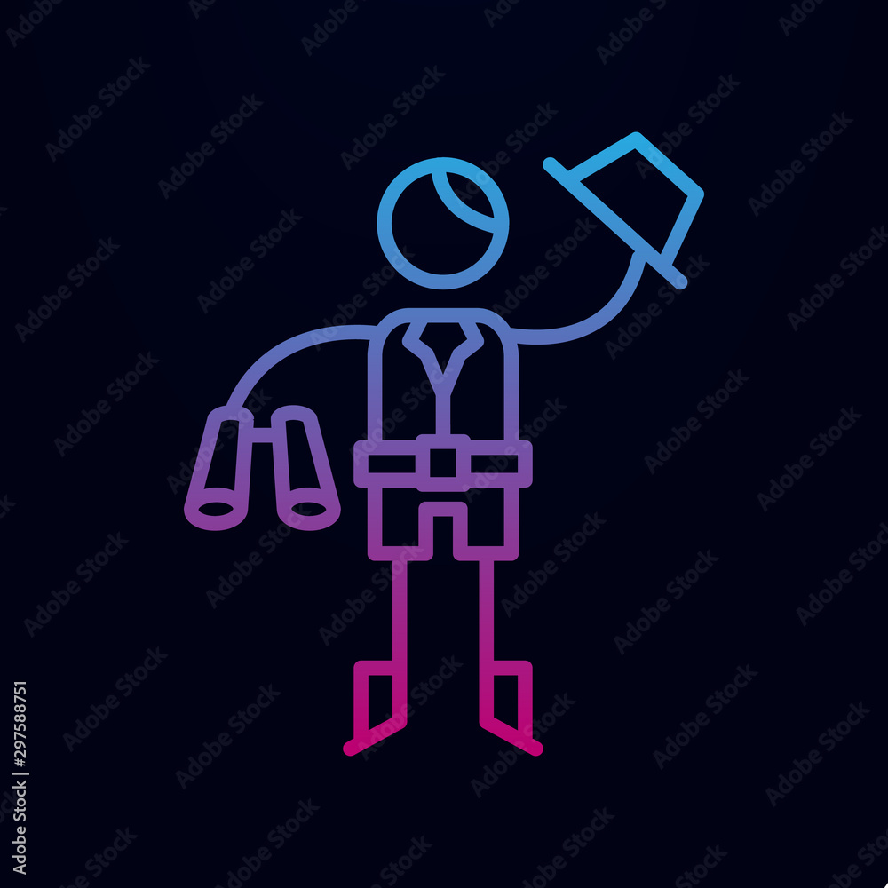 Explorer, binocular nolan icon. Simple thin line, outline vector of adventure icons for ui and ux, website or mobile application Explorer, binocular nolan icon. Simple thin line, outline vector of adventure icons for ui and ux, website or mobile application