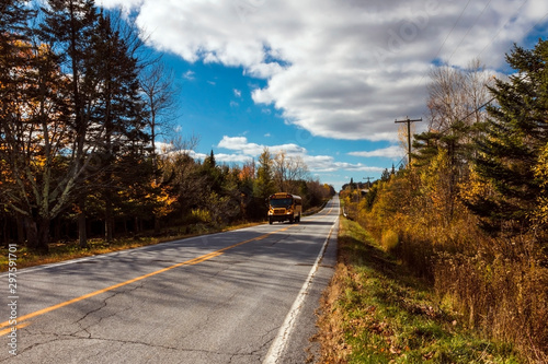highway in autumn