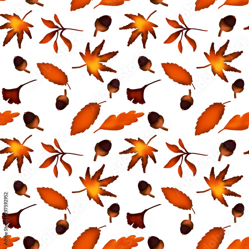 pumpkin, autumn, halloween, seamless pattern
