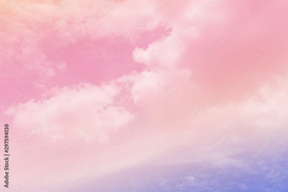 cloud background with a pastel colour