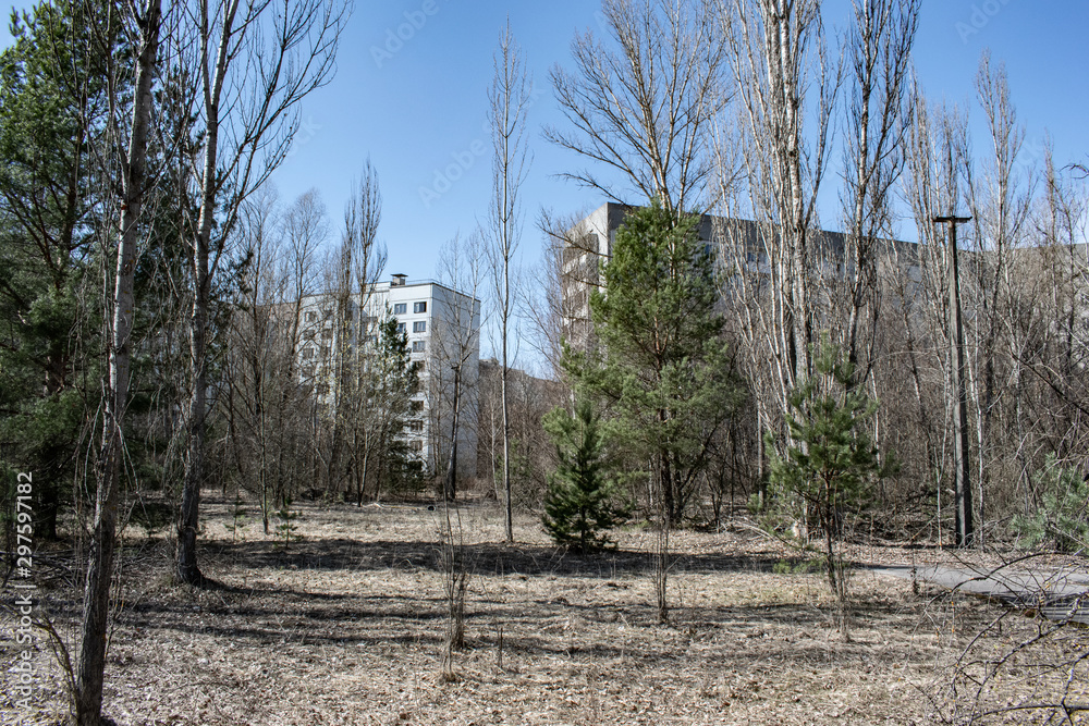 Abandoned apartment building in Pripyat Abandoned apartment building in Pripyat