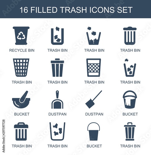 trash icons