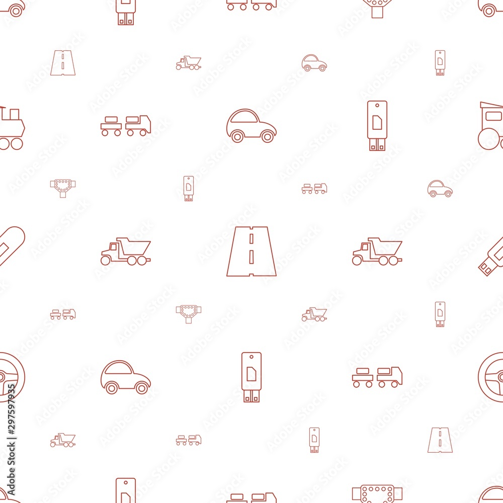 Obraz premium drive icons pattern seamless white background