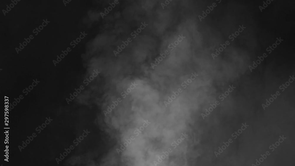 Strong continuous blowing of smoke from the bottom of the frame for overlay Strong continuous blowing of smoke from the bottom of the frame for overlay